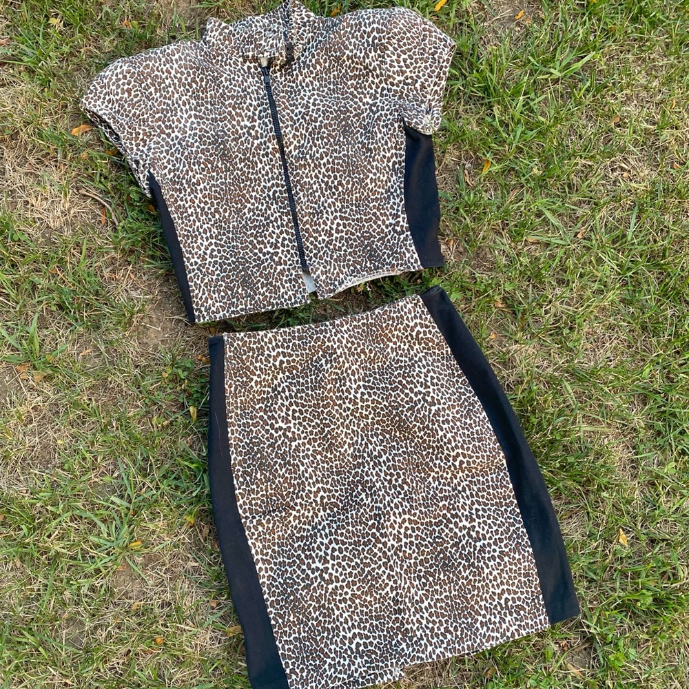 80’s All that Jazz Leopard Sporty Set